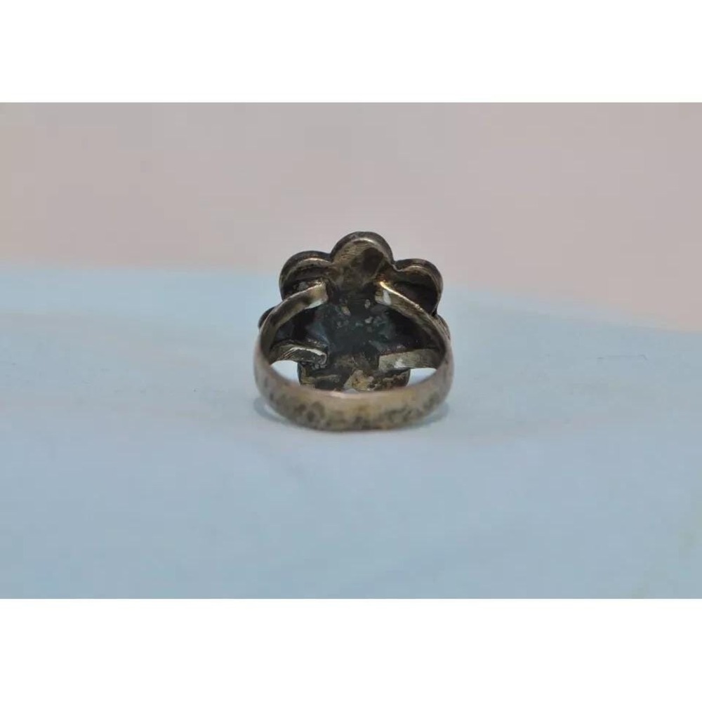 Old Pawn‎ Sterling Silver Native American Indian Turquoise Ring Size 6.5 - Picture 3 of 6